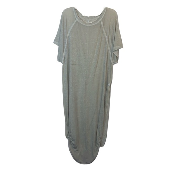 We The Free Other - We The Free Tan/White Sheer Swim Cover Up Maxi Dress, Size XL